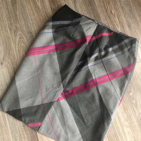 Grey Skirt with Colourful Stripes - Picture 3 of 4